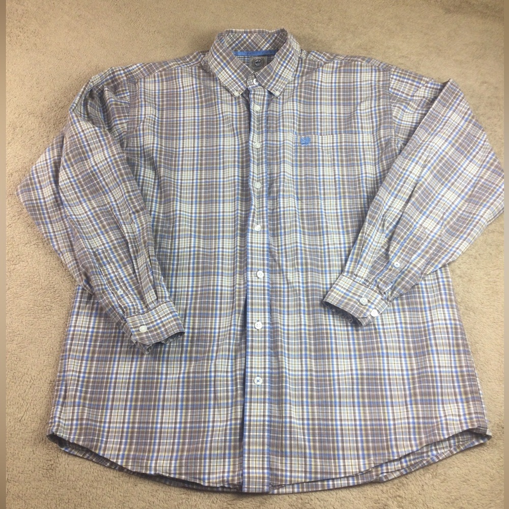 Cinch long sleeve button down shirt mens size L multicolor western